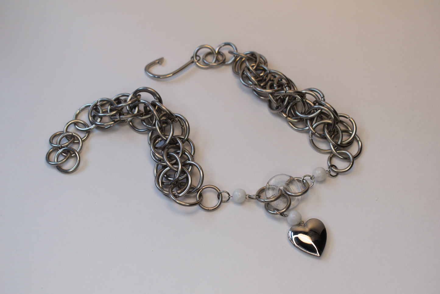 hooked heart necklace