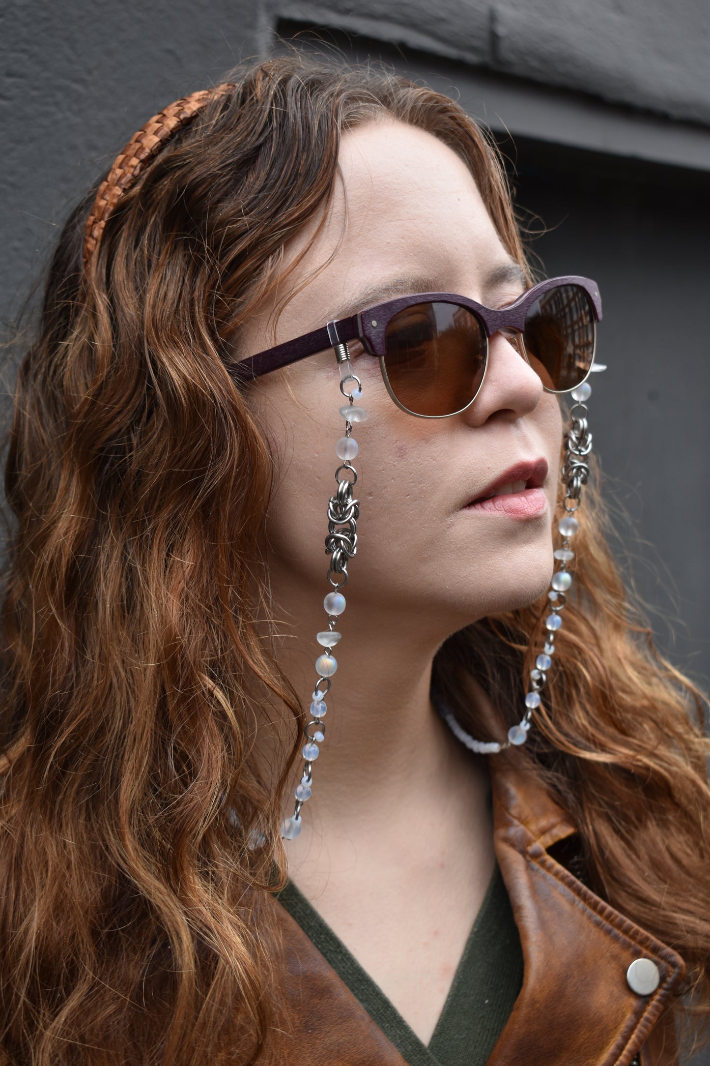 shimmer glasses chain