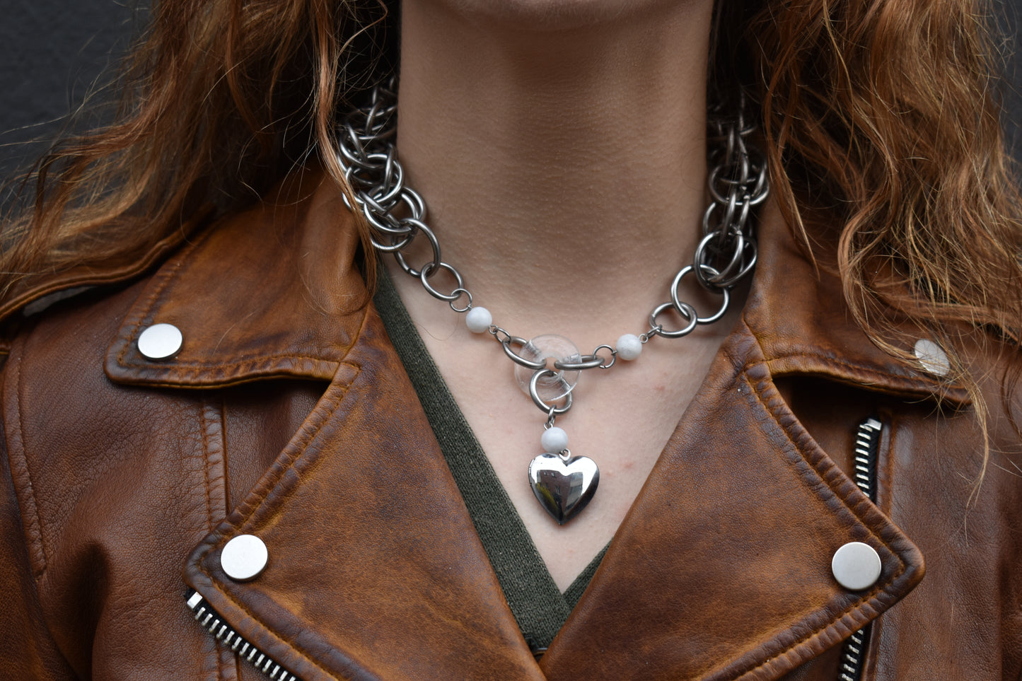 hooked heart necklace