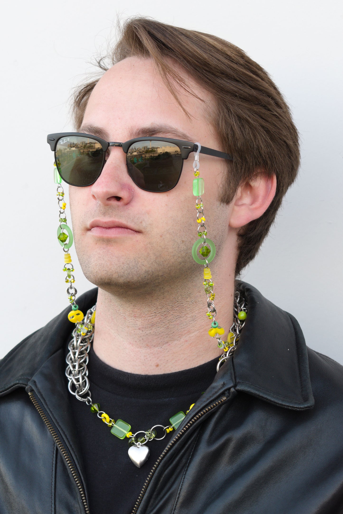 lemon/lime locket necklace