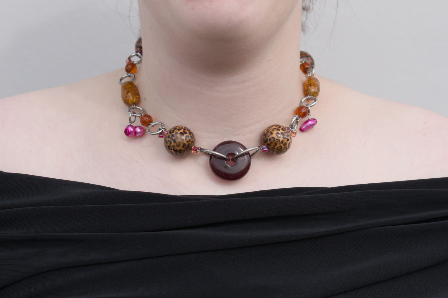 leopard diva necklace