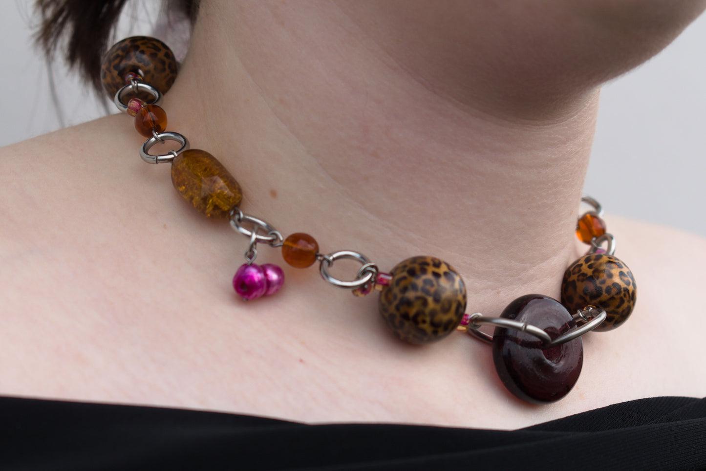 leopard diva necklace