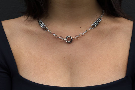 rosette necklace