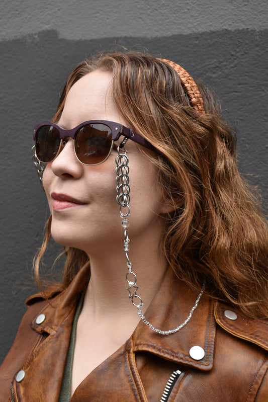 snowflake glasses chain
