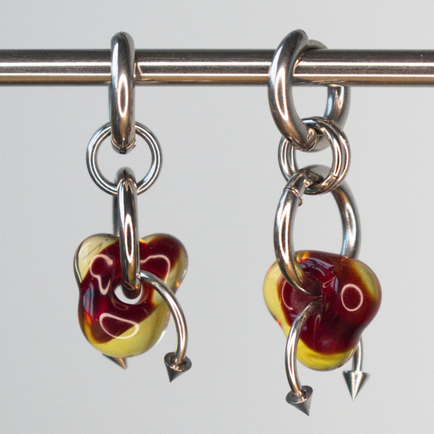 "turning it down a notch" earrings