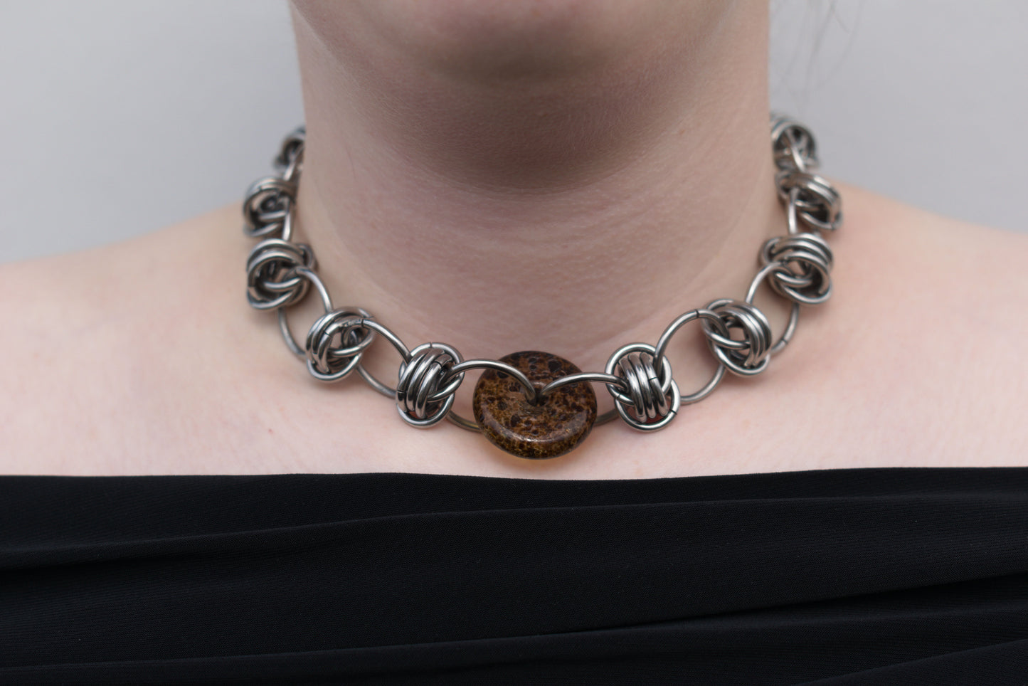 ambiguous spotted animal necklace