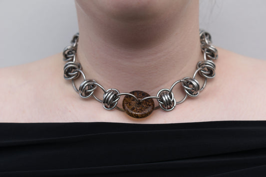 ambiguous spotted animal necklace